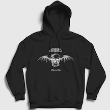 Presmono Unisex Fallen Avenged Sevenfold Kapüşonlu Sweatshirt Siyah