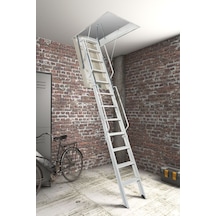 Aytürk Fantozzi Acı3 Menşei Italya 70x130 3 Katlanır Metal Çatı Merdivenleri H:300cm Standart Model