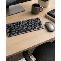 Şarjlı Kablosuz Klavye Ve Mouse Seti Kompakt Taşınabilir Tasarım Mh-hs3834-3078