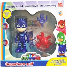 Pj Maskeliler Tekli Aksesuarlı Figür Karakter Oyun Seti Pj Mask Mavi