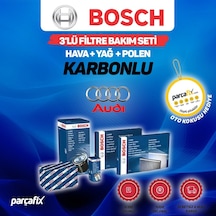 A3 1.4 Tfsı Sportback Bosch  3'Lü Filtre Seti 2008-12 Karbonlu