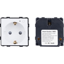 Springsun Akıllı Priz Wifi Duvar Anahtarı Prizi Google Home/nest Ve Amazon Alexa Ses Kontrolü Avrupa Stilini Destekler