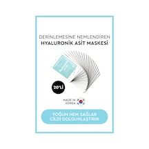 Mjcare On Hyaluronic Acid Mask - Hyalüronik Asit Özlü Yüz Maskesi 20'li