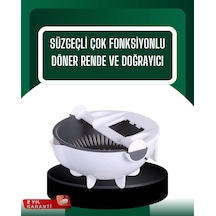 Mey İthalat Çok Amaçlı Hazneli Sebze Rende Doğrayıcı Ve Soyucu Beyaz