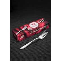 Avcı Elit 12 Adet Yemek Çatalı 18/10 Paslanmaz Çelik 2.5 Mm Gümüş