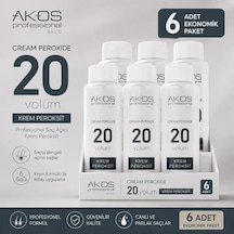 Akos Krem Peroksit 20 Volüm %6 60ml-6 Adet