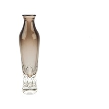 Clear Kahve Cam Vazo 12x47cm Kahve