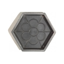 Plastik Parke Taşı Kalıbı Tekli Desenli Altıgen 6 Cm (10 Ad)