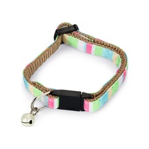 Hnrlıshp Beeztees Yavru Kedi Boyun Tasması, Zilli, Yeşil, 16-32cm