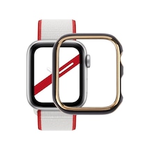 İos Uyumlu Watch Serisi 3 Ve 2 Si 1 Arada 38mm İçin Çift Renkli Elektroplatasyonsaat Ekran Koruyucu
