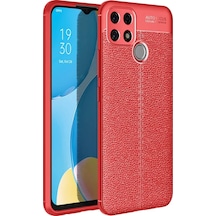 Newface Oppo A15 Kılıf Auto Focus Kapak - Kırmızı