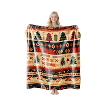 Noel Fral Küçük Battaniye Festival Atmosferi Pratik Kullanım-mt-flr-227 75 100 Yeşil