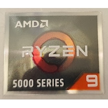 AMD RYZEN 9 Sticker Etiket 5000 Series D145