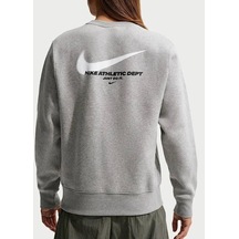 Nike Sportswear Club Bb Crew Erkek Gri Sweatshirt