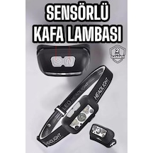 Lexroo Kafa Lambası Kamp Lambası Sensörlü Şarjlı Ayarlanabilir