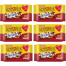 Ülker İkram Çikolata Kremalı Bisküvi 6'lı 3 x 84 G