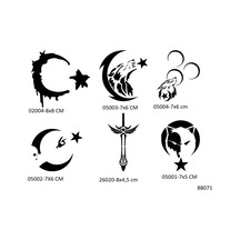 Airbrush Tattoo Türkçü Milliyetçi Desenler Geçici Dövme Şablonu Sadece Desen