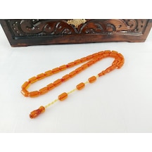 Soma Tesbih Çubuk Malzemeden Yapılma Kapsül Kesim Sıkma Kehribar Tesbih 7 x11