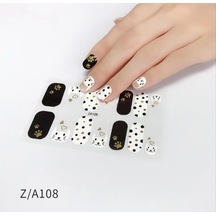 Tırnak Oje Sticker Nail Art Set, Kedi Desenli, 14'lü