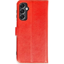 Newface Samsung Galaxy M34 5g Kılıf Trend S Plus Kapaklı Kılıf - Kırmızı