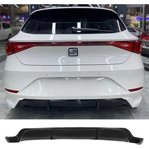 Seat Leon Mk4 Arka Ek Plastik Siyah Difüzör 2020 Ve Üzeri Arka-bodykit-ek-karlık