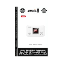 Delux Serisi Mini Modem Cep Boy Tx04 5g Taşınabilir Mobil Wifi Router 3000 Mah Kapasiteli