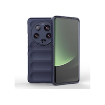 Zore Mi 13 Ultra Kılıf Esnek Tpu Oyuklu Arka Yüzey Tasarımlı Ogaa Etnik Silikon Kapak - Lacivert