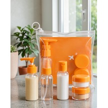 Sızdırmaz Seyahat Dolum Şişesi Seti 5 Parça 30 Ml