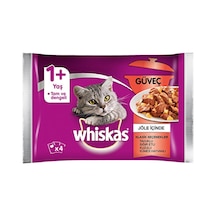 Whiskas Pouch Kedi Maması Güveç 4'lü Paket
