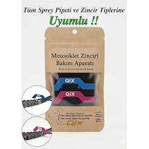 Motosiklet Zinciri Temizleme Ve Yağlama Aparatı "pembe-mavi" - Kısa Saplı Model