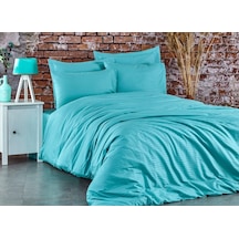 Komfort Home Çift Kişilik Çizgili Pamuk Saten Nevresim Takımı (435498196) Yeşil