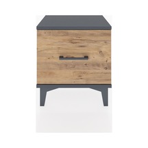 Arges Komodin Tek Çekmeceli 44x30x48 Antrasit-çam Antrasit