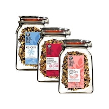 Oze Muhteşem Üçlü Set Kış Çayı Çilek Ahududu Çayı 125 G + Kırmızı Orman Meyveleri Çayı 125 G