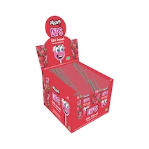 Çilek Aromalı Toz Şekerli Dips Lolipop Paket 36 Adet