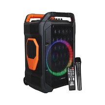 Sl-10 120 Watt Taşınabilir Seyyar Amfi Hoparlör Kablosuz 1 El + 1 Yaka Mikrofonlu Kumandalı Us-125293