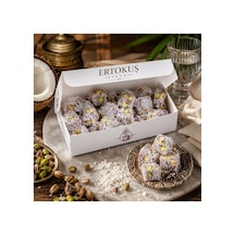 Isparta Doğal Gül Aromalı Duble Antep Fıstıklı Lokum 250 Gr, Çifte Kavrulmuş, %100 Şeker Pancarı - 879991715