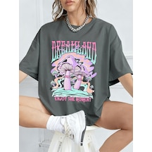 Noıssey Urban Pop Graphic Kadın Tişört Koleksiyonukod 5580 Füme
