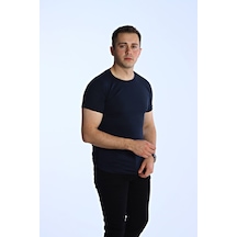 Eg38 Eko Slimfit Basic Tişört Lacivert Lacivert