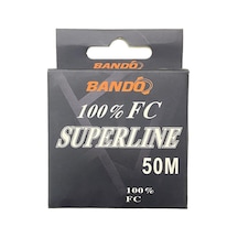 Bando Süperline %100 Fluorocarbon Misina 0.24mm - 50mt - 6.5kg