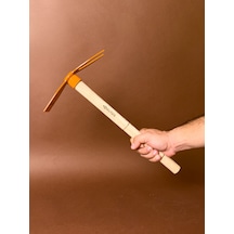 Çift Uçlu Bahçe Çapası 41 Cm Ahşap Saplı, Çatal Ve Yassı Uçlu