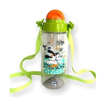 Gıpta Tritan Yeşil Surf Desenli Pipetli Matara 500 Ml Tritan Suluk Bpa Free