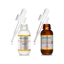C Vitamini Parlak Süper Aydınlatıcı Serum 30 Ml & C Vitamini Süper Aydınlatıcı Gece Serumu 30 Ml Cilt Bakım Seti