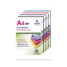 Mapi A4 Pp Opak Kapak (KUM DESEN) 450 Mikron Siyah 50 Adet 925475