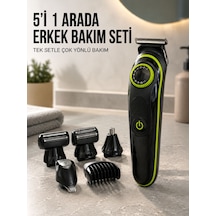 Erkek Kişisel Bakım Seti Çok Amaçlı Sakal Vücut Burun Kulak Tıraş Makinesi