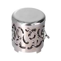 Kamp Isıtma Kapağı, Açık Mekan Mini Daha Sıcak Kapak Paslanmaz Çelik Kamp Sobası Bej