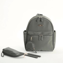 M&y Diamond Anne Bebek Bakım Sırt Çantası 7345 Gri Gri