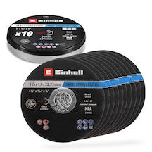 Einhell Metal Kesme Diski Seti, 10 Parça, Ø 115 Mm, Metal Kutu Metal İşleme - 49711525