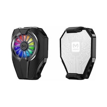 Coofbe RGB Led Işıklı Type C Kablolu Telefon Soğutma Fanı, 6000 D