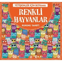 Renkli Hayvanlar-Yetişkinler İçin Boyama- Dokuz Yayınları