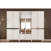 Cardon 6 Kapılı Mdf Gardırop Çok Renkli